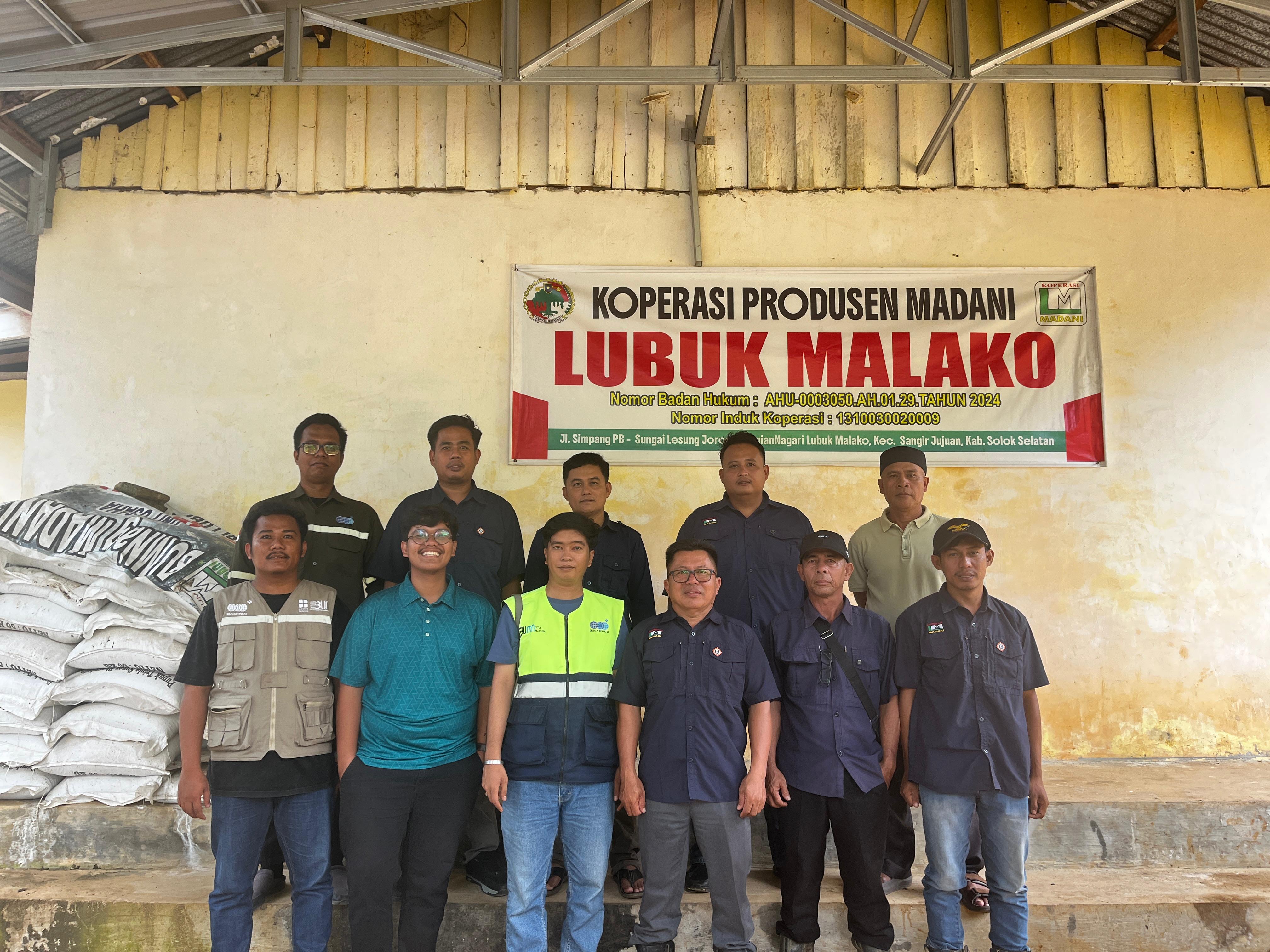 Kunjungan Awal PT. Sucofindo ke Lokasi Koperasi Produsen Madani sebagai Calon Penerima Peremajaan Sawit Rakyat (PSR)